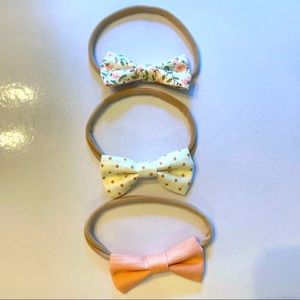 Nylon headband bow set